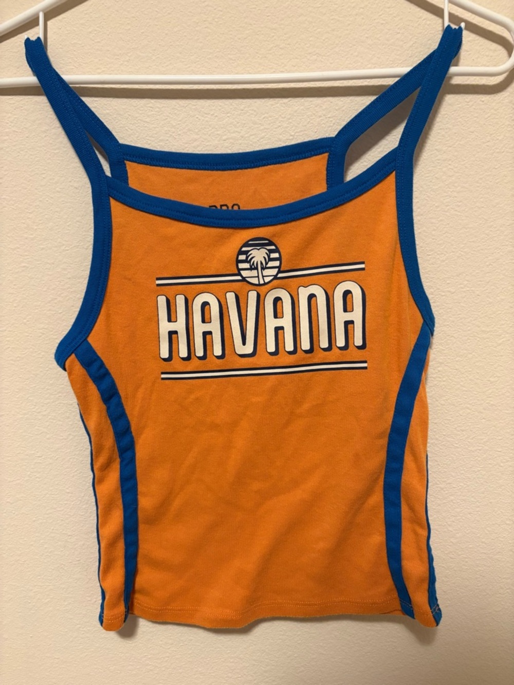 BDG Orange and Blue 'Havana' Tank Top
